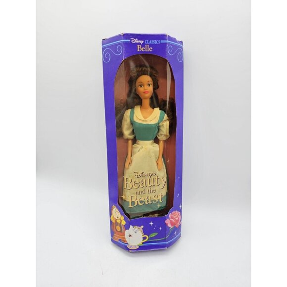 Vintag 1990's Disney Classics Belle From Beauty And The Beast Doll New Open Box - Picture 8 of 8